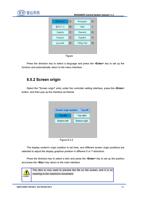 851 Press the direction key to select a language and (Page 52 / 99) RDC6585PC Control System User Manual V1.0